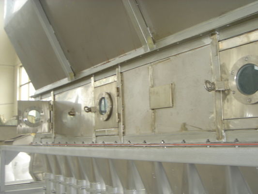 Ununterbrochene kochende Edelstahl-Fließbett-Trockner-Maschine